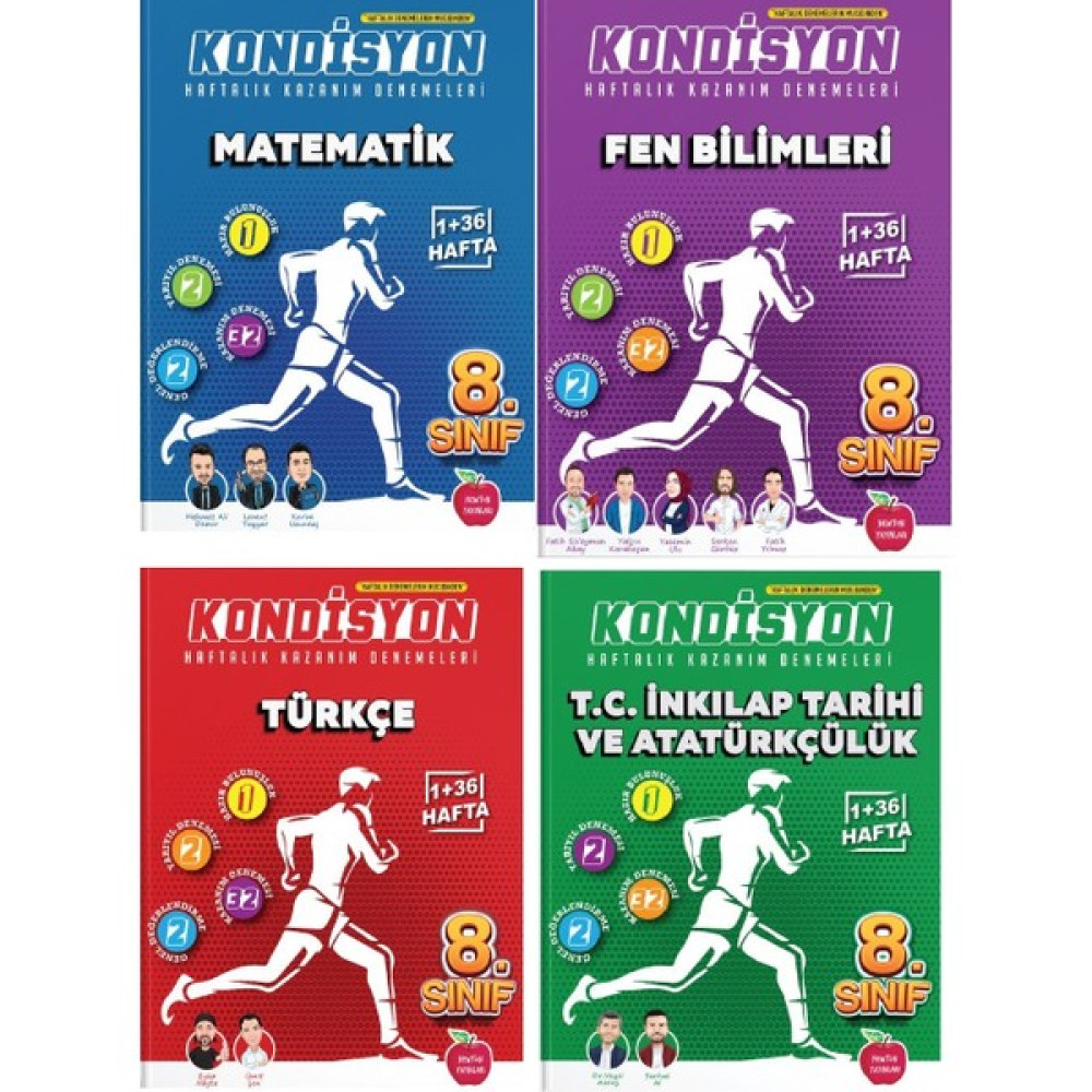 Newton Yayınları Newton 8.sınıf Lgs Yeni 4'lü Kondisyon Deneme Seti Tüm Dersler Fiyatı