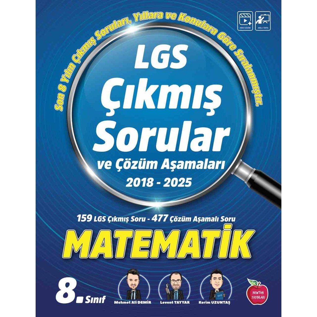 Newton Yayınları Newton Lgs Matematik Çıkmış Sorular 8. Sınıf 2018 - 2025 LGS Sınavı İçin Tekil Ürün Matematik Fiyatı