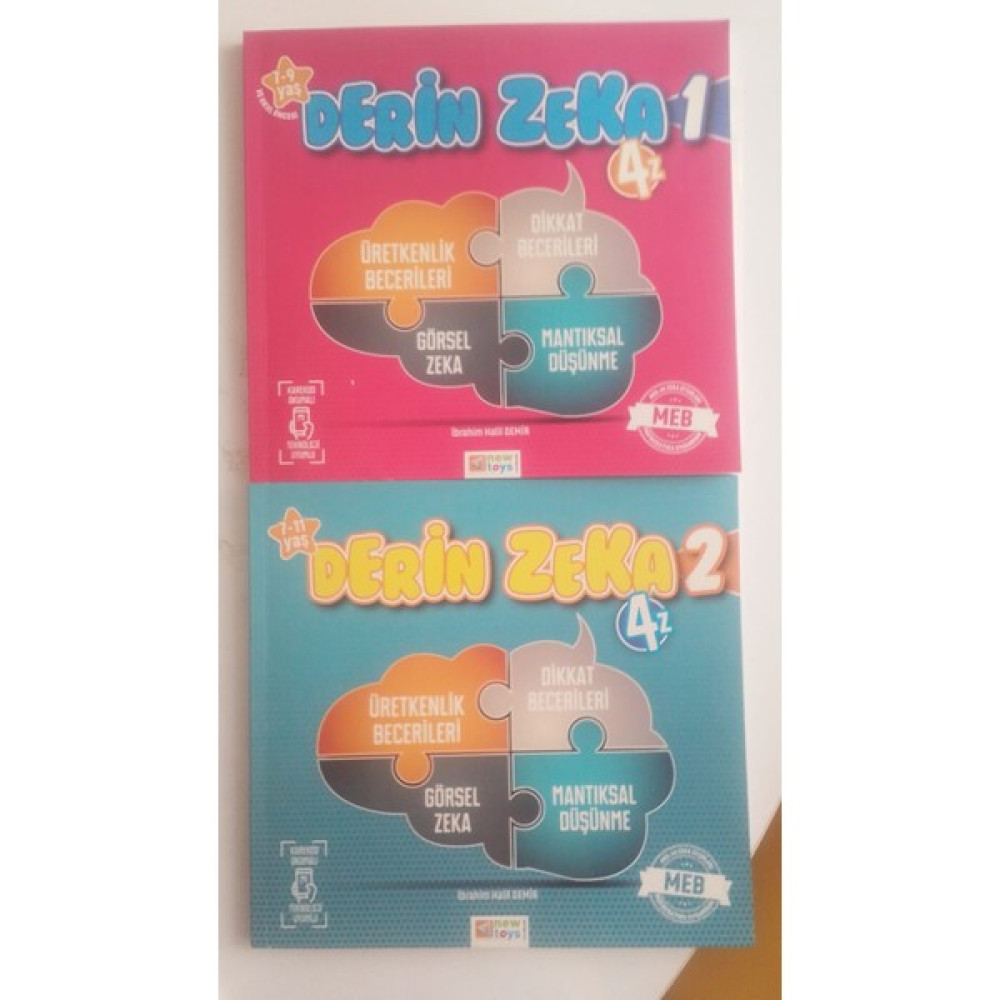 NewToys Zeka Oyunları Kitap Seti 2 Kitap Derin Zeka 1 ve 2 4z Etkinlik Kitabı 5-6 Yaş Oyun Takımları Fiyatı