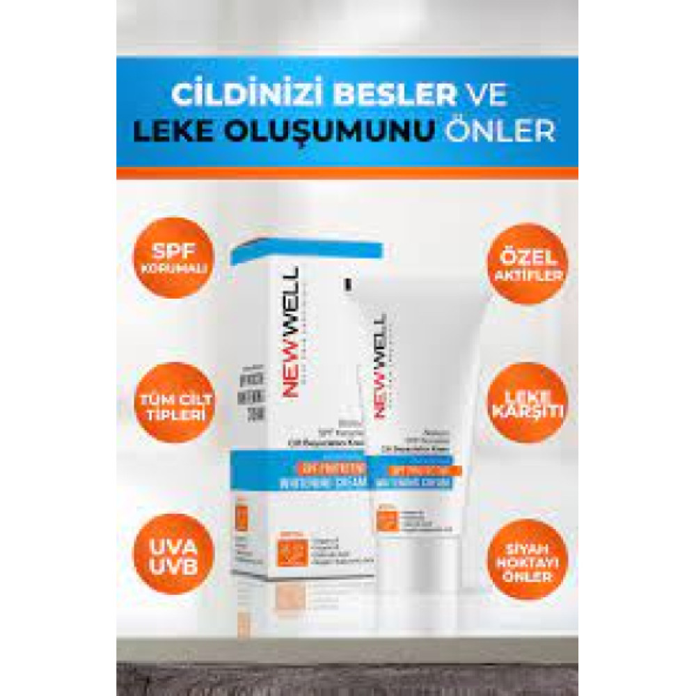 Newwel Besleyici Spf Korumali Cilt Beyazlatici Krem 50Ml Leke Kremi Fiyatı