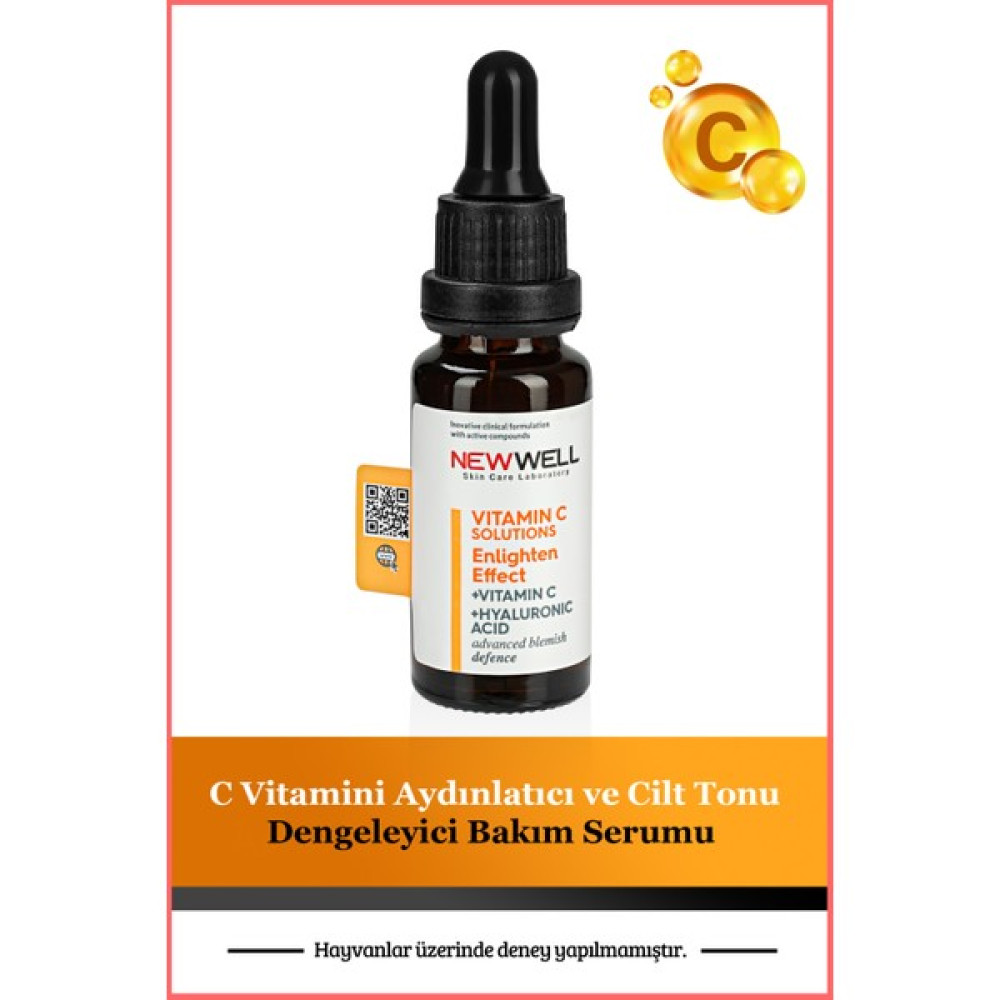 Newwell C Vitamini Aydınlatıcı ve Cilt Tonu Dengeleyici Bakım Serumu 20 ml Anti-Aging / Yaşlanma Karşıtı Fiyatı