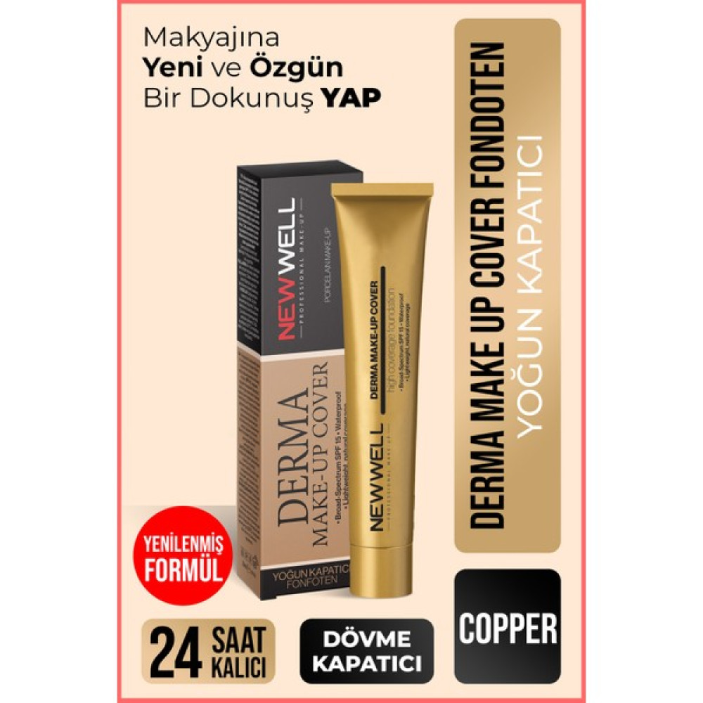 Newwell Derma Make-Up Cover Foundation - Copper - Medium Fondötenler Fiyatı