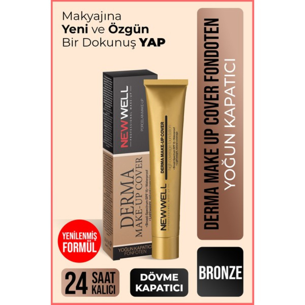 Newwell Derma Makeup Cover Yoğun Kapatıcı Fondöten - 02 Bronze Concealer Fiyatı