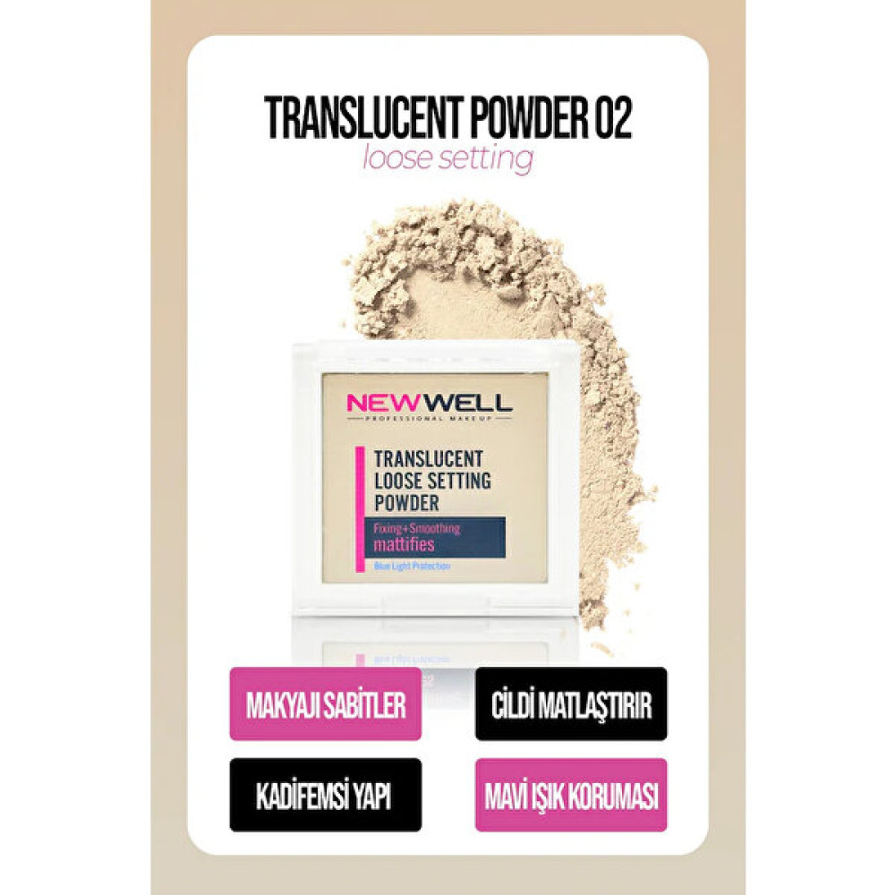 Newwell New Well Translucent Loose Setting Powder 02 - 002 Makyaj Ürünleri Fiyatı