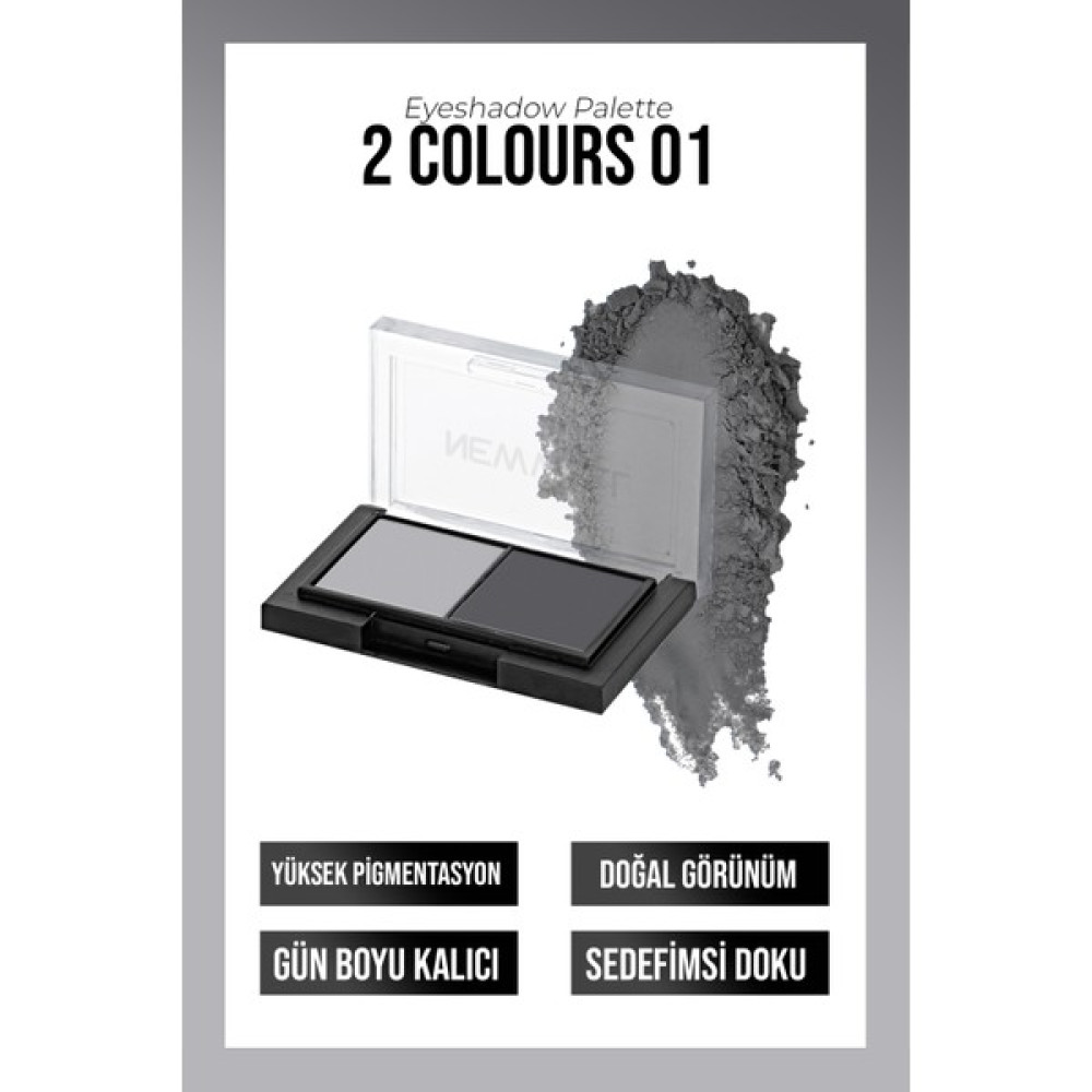 Newwell Porcelain Make Up 2li Far Paleti NO01 Göz Farı Fiyatı