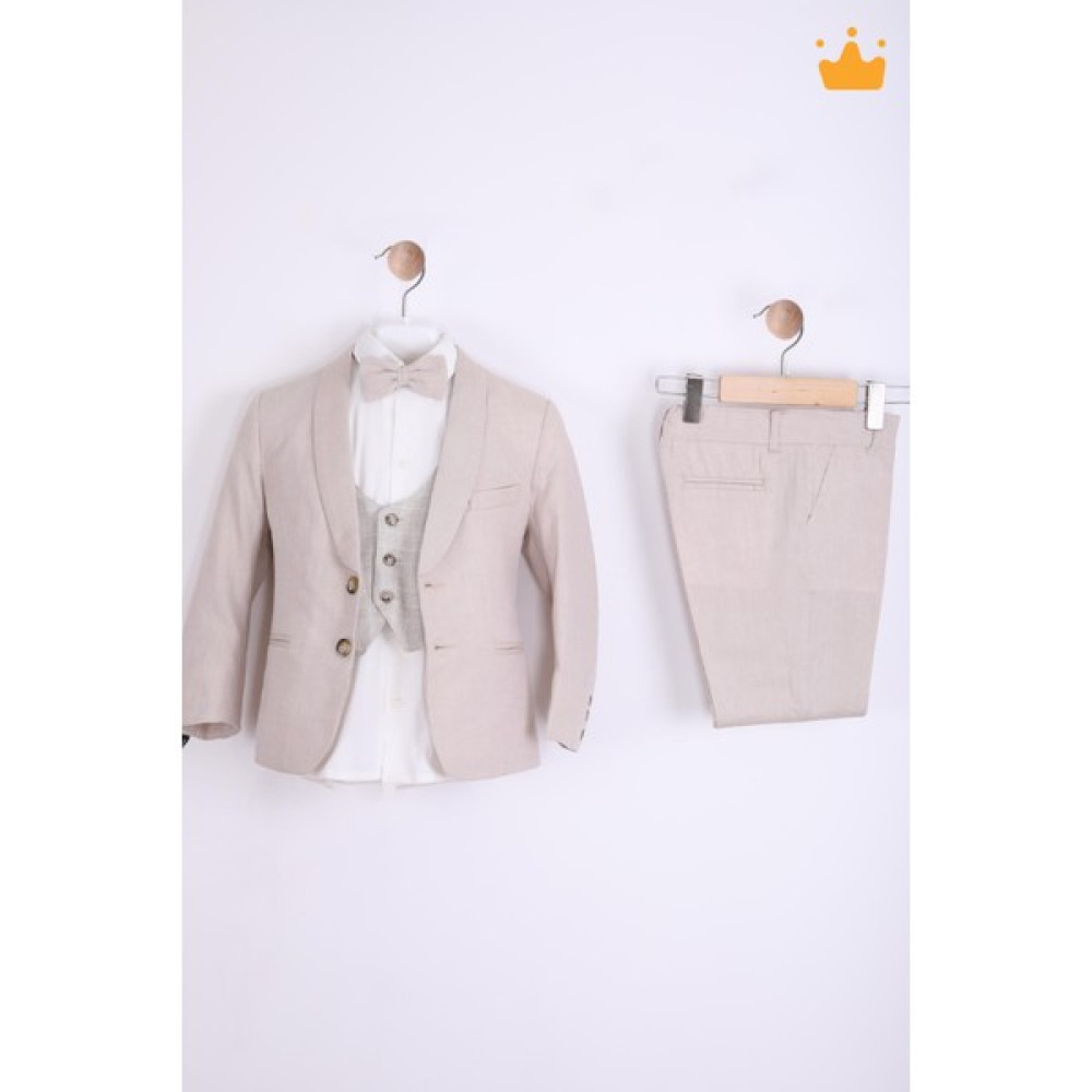 Nexactive Babyhola 3-4 Yaş Yelek Ceket Gömlek Pantolon Papyonlu 5'li Erkek Çocuk Genç Takım Elbise Bayramlık Düğün Damatlık Seti 5033 Erkek Çocuk Giyim Takımı Fiyatı