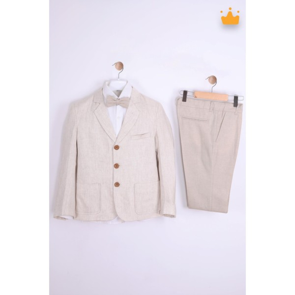 Nexactive Babyhola 9-10 Yaş Ceket Gömlek Pantolon Papyonlu 4'lü Erkek Çocuk Genç Takım Elbise Mezuniyet Bayramlık Düğün Damatlık Seti 5025 Erkek Çocuk Giyim Takımı Fiyatı