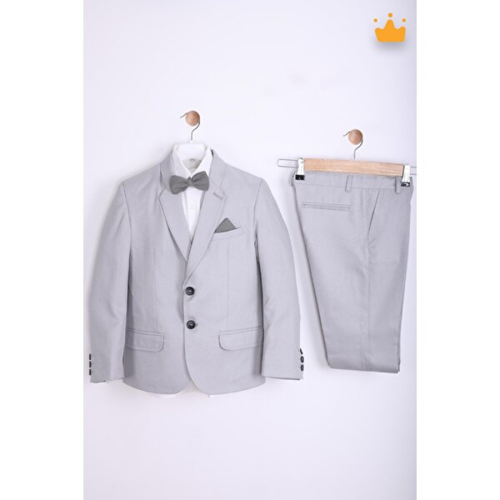 Nexactive Babyhola 9-10 Yaş Ceket Gömlek Pantolon Papyonlu 4'lü Erkek Çocuk Genç Takım Elbise Mezuniyet Bayramlık Düğün Damatlık Seti 5036 Erkek Çocuk Giyim Takımı Fiyatı