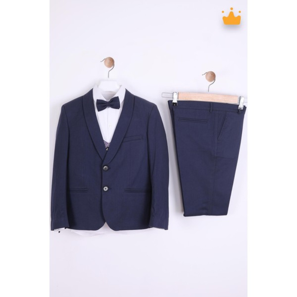 Nexactive Babyhola 9-10 Yaş Yelek Ceket Gömlek Pantolon Papyonlu 5'li Erkek Çocuk Genç Takım Elbise Mezuniyet Bayramlık Düğün Damatlık Seti 5028 Erkek Çocuk Giyim Takımı Fiyatı