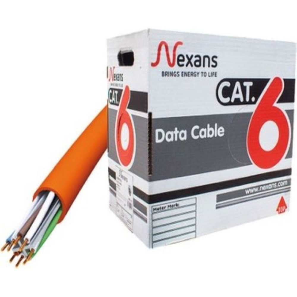 Nexans Cat 6 Network Data Internet ve Veri Iletim Kablosu 305 M ( Turuncu) - turuncu Network Aksesuarları Fiyatı