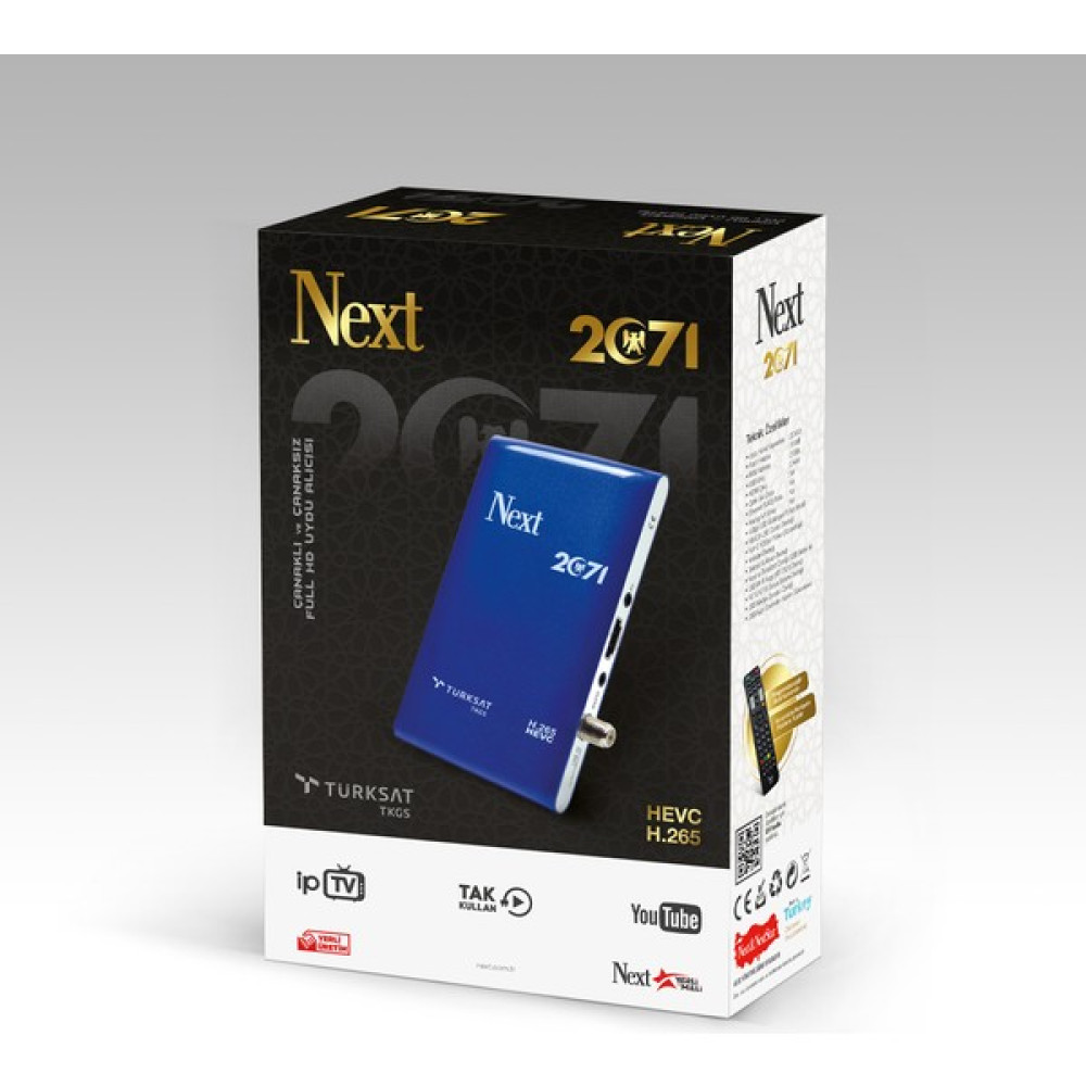 Next 2071 HD Uydu Alıcı + Next Ye 7601 Wifi Aparat - Mavi Uydu Alıcıları Fiyatı