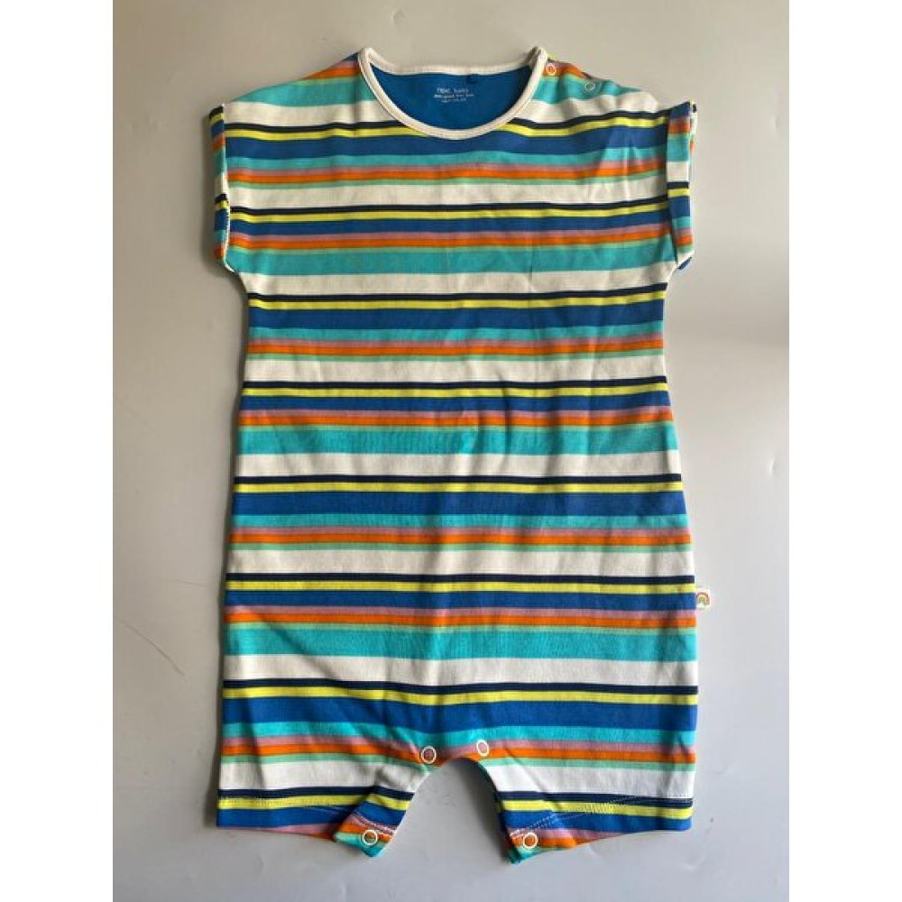 Next Baby Bebek Pamuk Çizgili Rengarenk Romper/ Şort Tulum Bebek Tulumu Fiyatı
