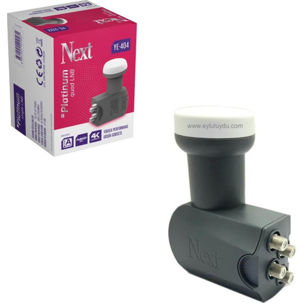 Next Lnb Dörtlü Platinum 0.1db 3D 4K Next YE-404 LNB ler Fiyatı