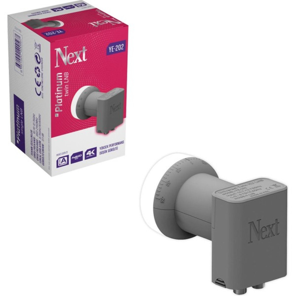 Next Lnb Ikili Platınum 0.1db 3D 4K Next YE-202 LNB ler Fiyatı