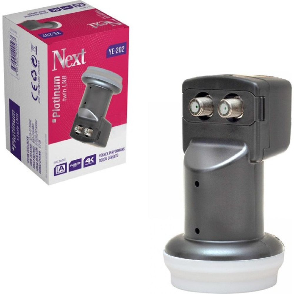 Next Lnb Ikili (Twin) Platınum 0.1db 3D 4K Next YE-202 LNB ler Fiyatı