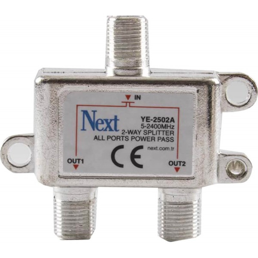 Next NextStar Next YE-2502A Splitter 2 Çıkışlı Uydu Bölücü Uydu Alıcısı Aksesuarları Fiyatı