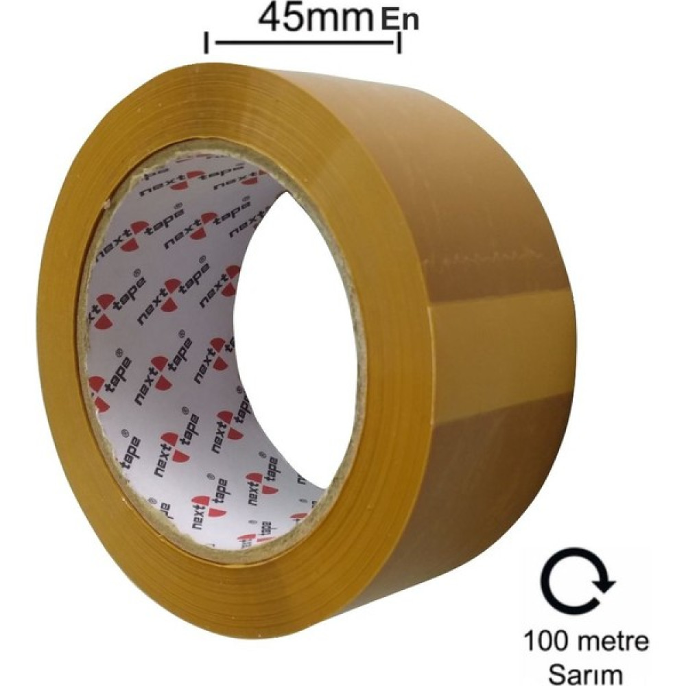 Next Tape Koli Bandı Taba Kahverengi 45 mm x 100 mt Bant Fiyatı