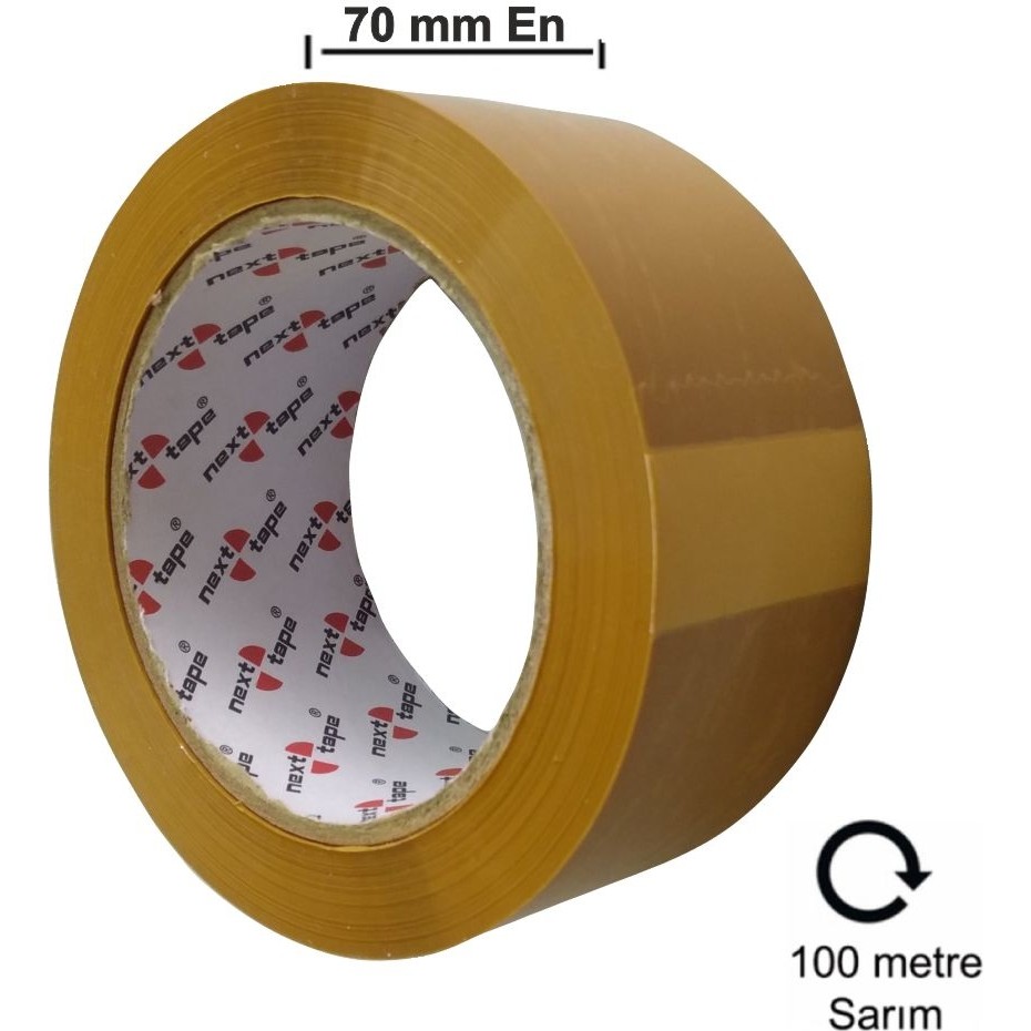 Next Tape Koli Bandı Taba Kahverengi 70 mm x 100 mt Bant Fiyatı