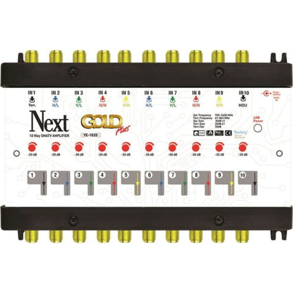 Next Ye-1020 10/10 Merkezi Uydu Sistem Santrali Yükselticisi Uydu Alıcısı Aksesuarları Fiyatı