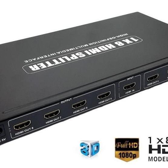 Next YE-208 1x8 HDMI SPLITTER Full HD 4K Destekli