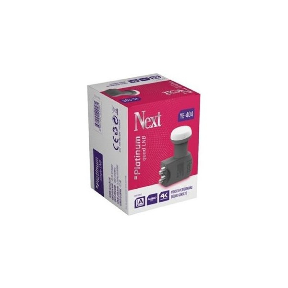 Next YE-404 Quad Platinum 4'lü Lnb 140016 Uydu Alıcıları Fiyatı
