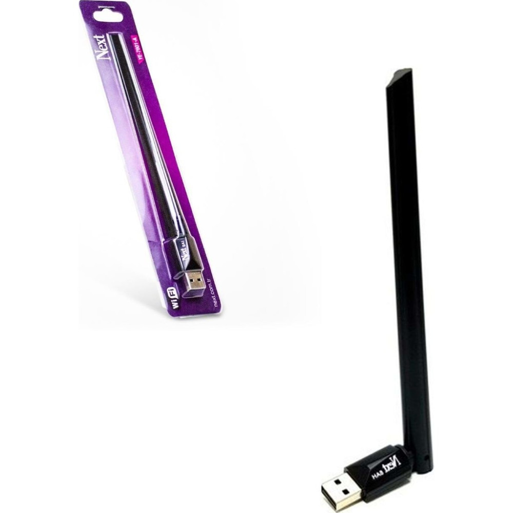 Next YE-7601-A USB Wireless Adaptör 54 Mbps Hızında 1 Anten ile Uydulara Uyumlu Wireless Adaptör Fiyatı