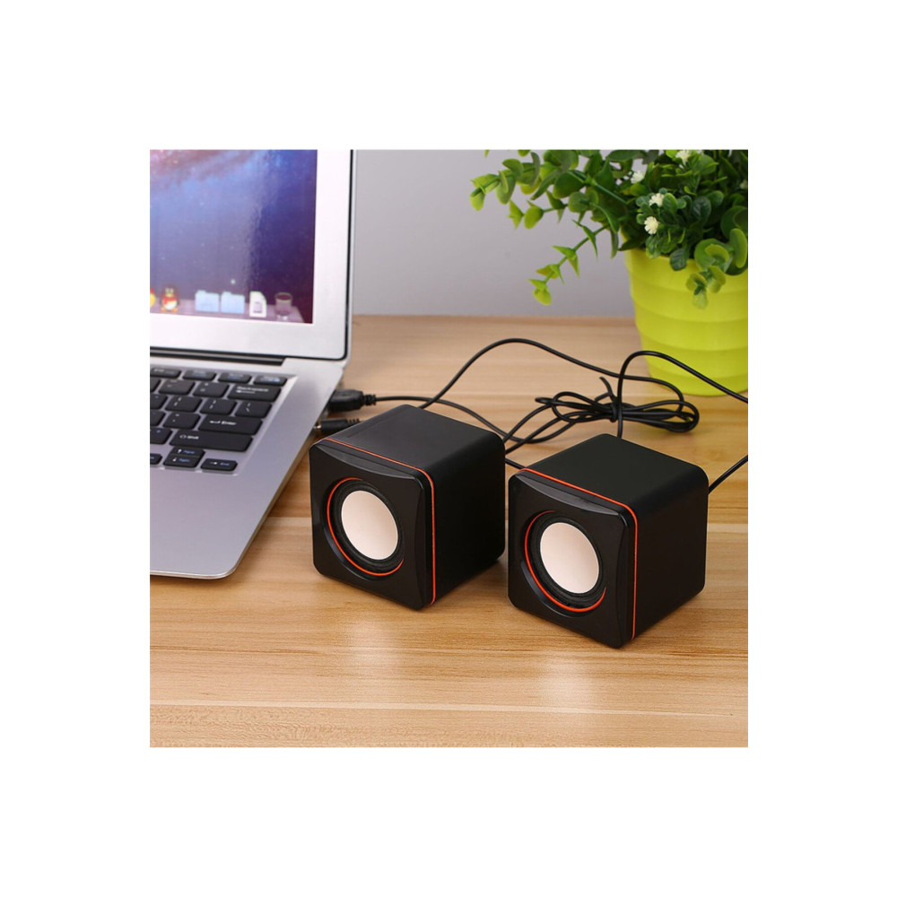 nextbuy Mini 1+1 Taşınabilir Kablolu Hoparlör 3.5mm Aux USB Masaüstü Pc Mp3 Müzik Çalar Ses Sistemi Bilgisayar Speaker Fiyatı