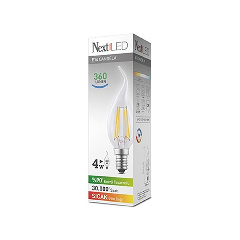 NextLED (Next&NextStar) E14 4W Kuyruklu Gün Işığı Led Ampul Led Aydınlatmalar Fiyatı