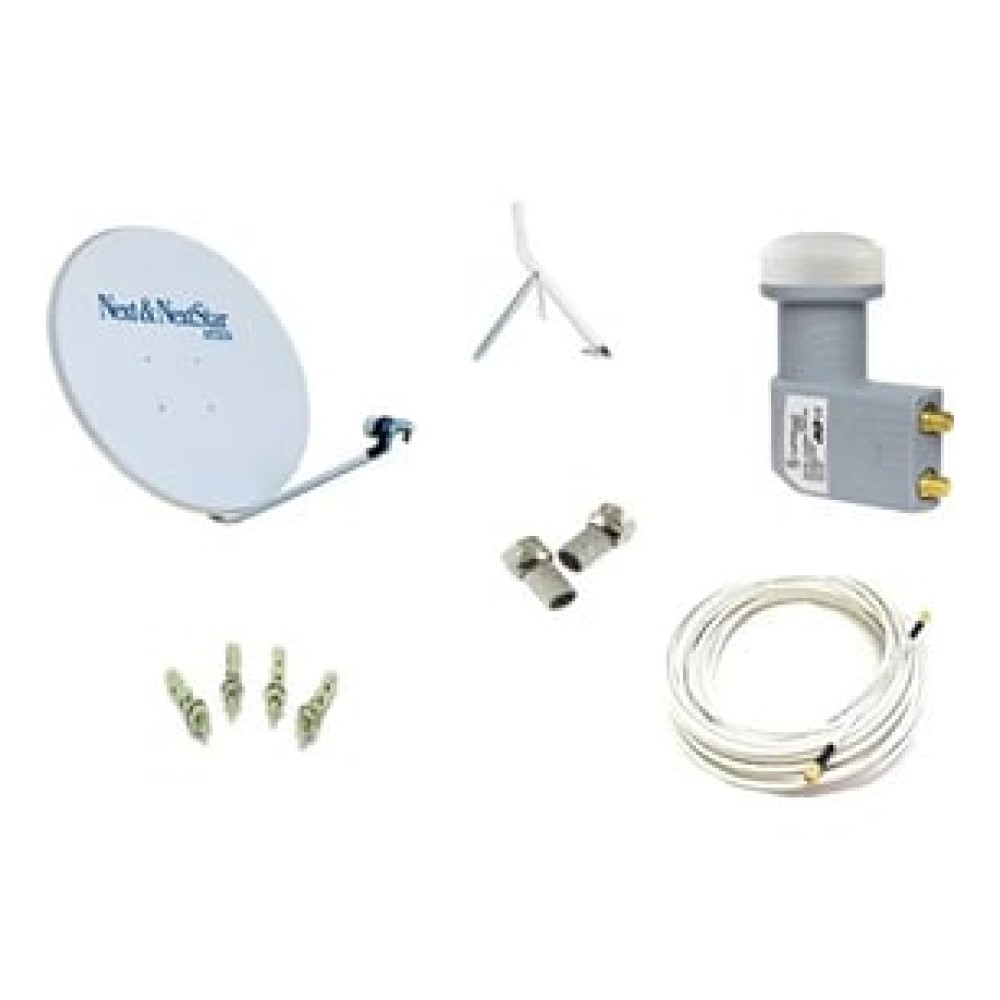 nextstar 80 cm çanak anten ikili lnb 20 metre kablo Çanaklar Fiyatı