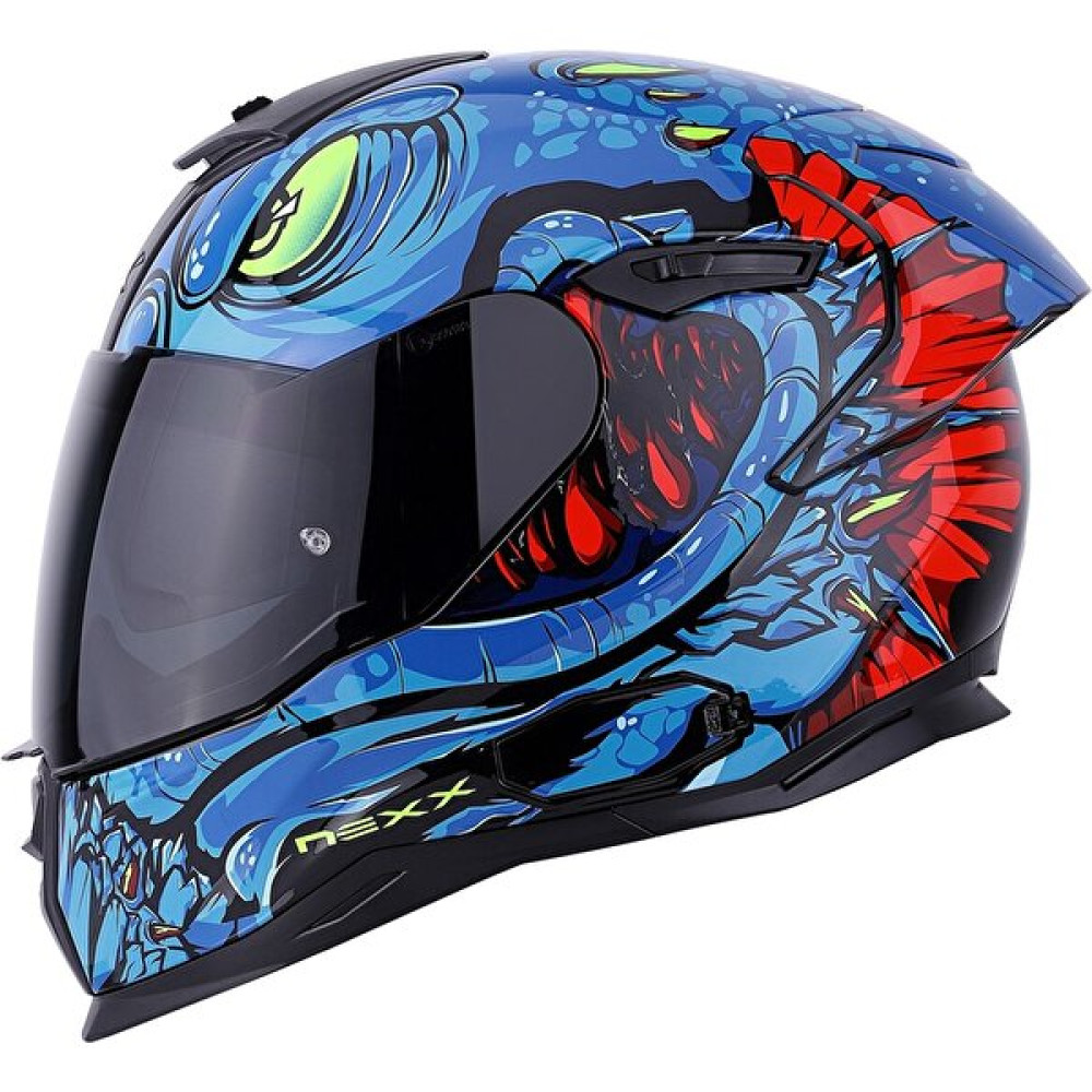 Nexx SX.100R Abısal Mavi Kask Siyah Cam - L Motorsiklet Kaskları Fiyatı