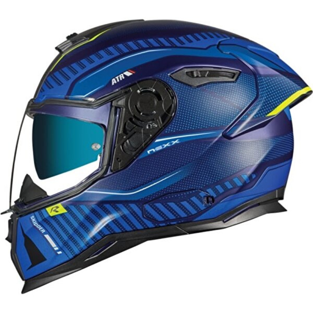 Nexx SX.100R Skıdder Mat Mavi-Neon Kask Small Beden Motorsiklet Kaskları Fiyatı