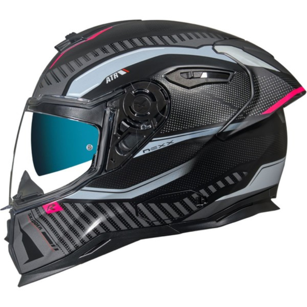 Nexx SX.100R Skıdder Mat Siyah-Pembe Kask - S - Siyah - Pembe Motorsiklet Kaskları Fiyatı