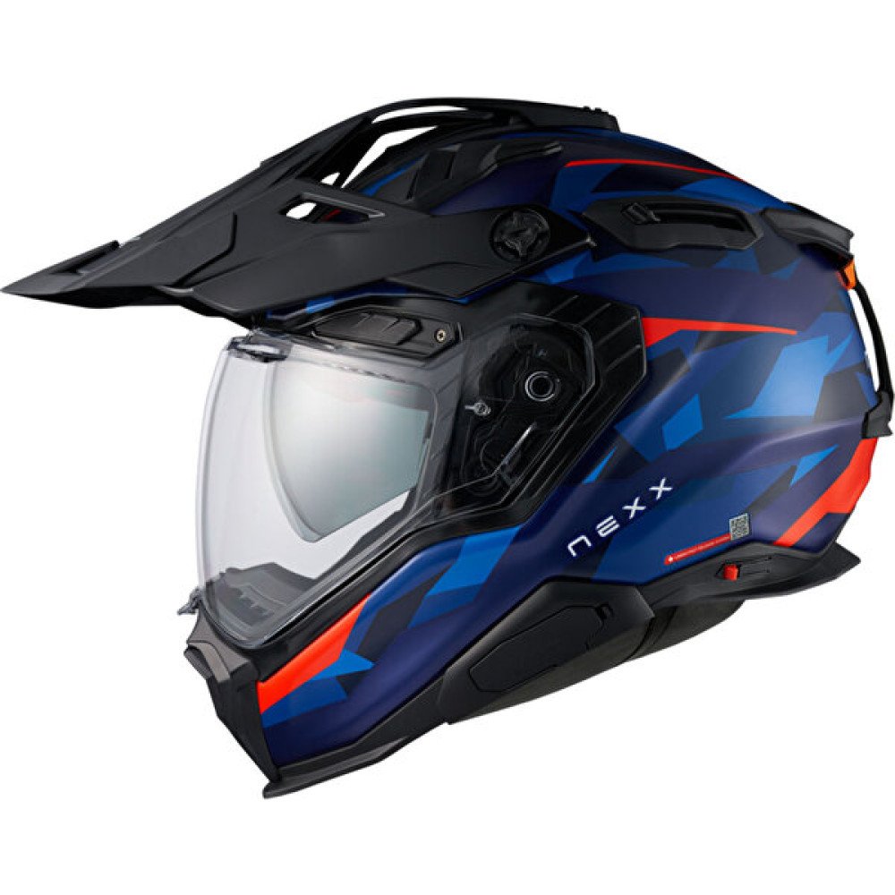 Nexx X.wed 3 Traılmanıa Mat Mavi-Kırmızı Kask - Mavi - S Motorsiklet Sürücü Koruyucu Aksesuarlar Fiyatı