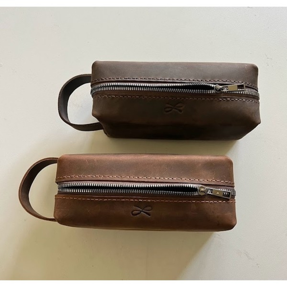 Neyro Craft Hakiki Deri Traş/makyaj Çantası - Dopp Kit Erkek El Çantası Fiyatı