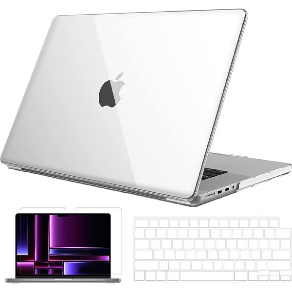 Nezih Case Apple Macbook Pro 2023 14 Inç M2 Pro/max A2779 Uyumlu Tam Koruma Kılıf + Şeffaf Klavye Kılıfı + Film Tablet Pc Aksesuarları Fiyatı