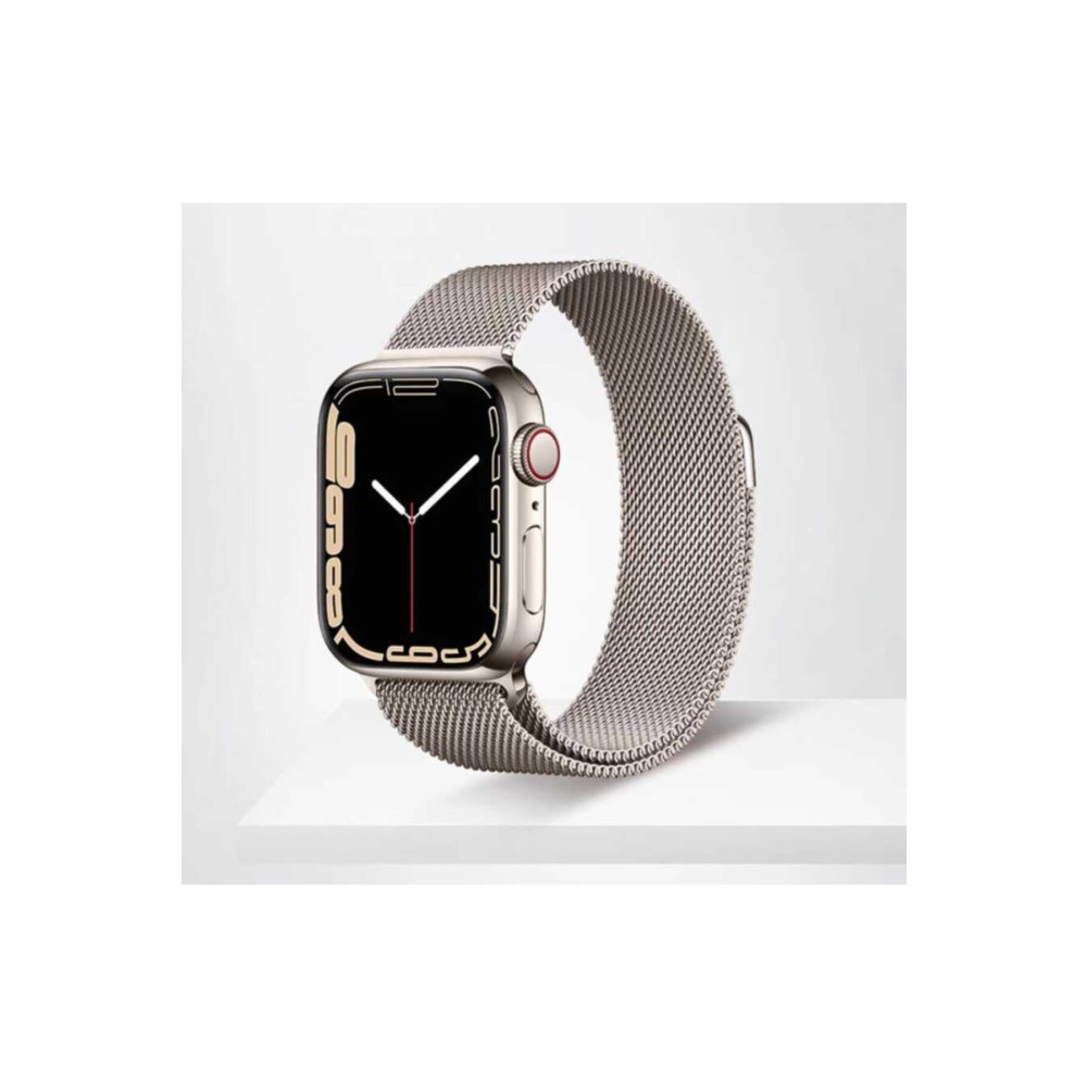 Nezih Case Apple Watch Seri 7/8/9 41mm Uyumlu Hasır Örgü Metal Kordon Akıllı Saat Aksesuarı Fiyatı