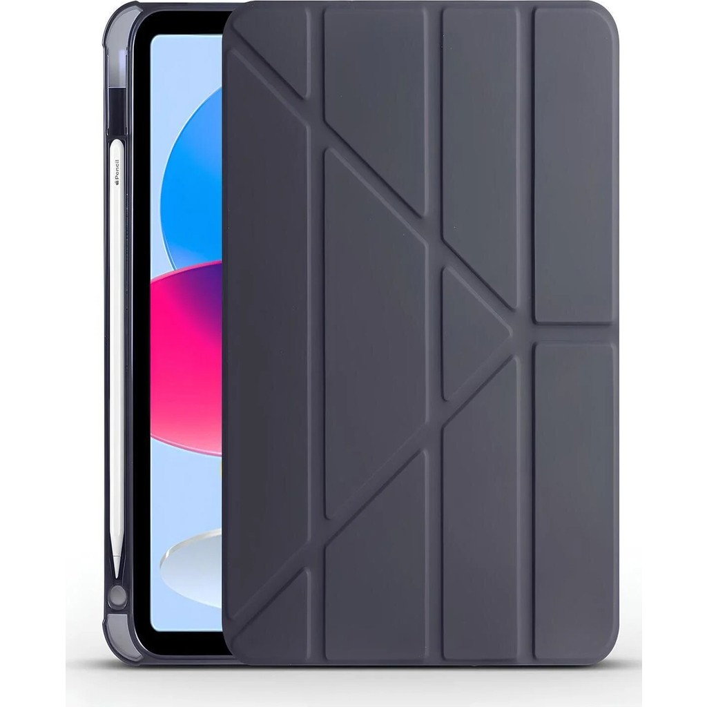 Nezih Case Huawei Honor Pad X9 11.5 Uyumlu Akıllı Kapak Kalem Bölmeli Tri Folding Tablet Kılıfı - Koyu Gri Tablet Kılıfı Fiyatı