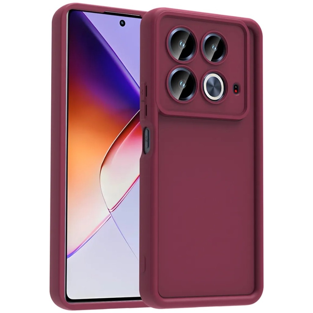 Nezih Case Infinix Note 40 Pro Uyumlu Kamera Korumalı Parlak Stil Tasarım Kapak - Mürdüm Cep Telefonu Kılıfı Fiyatı
