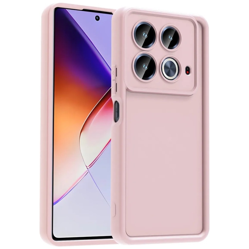 Nezih Case Infinix Note 40 Pro Uyumlu Kamera Korumalı Parlak Stil Tasarım Kapak - Pembe Cep Telefonu Kılıfı Fiyatı