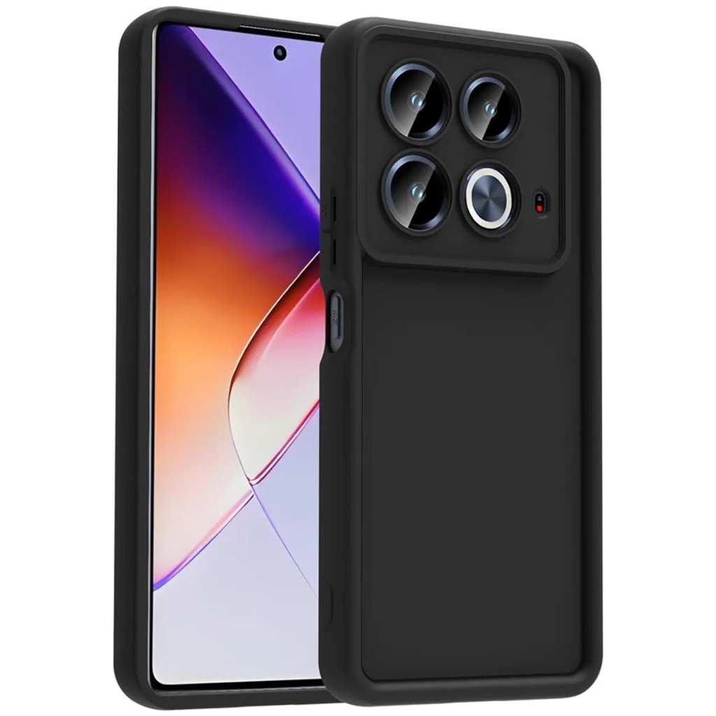 Nezih Case Infinix Note 40 Pro Uyumlu Kamera Korumalı Parlak Stil Tasarım Kapak - Siyah Cep Telefonu Kılıfı Fiyatı