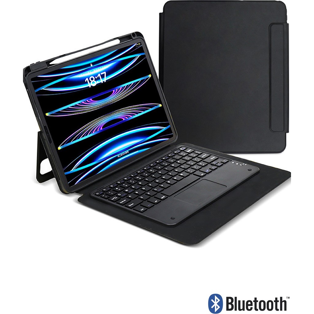 Nezih Case iPad 10.2 (7. 8. 9.nesil) 2020/2021 Uyumlu Kalem Bölmeli Bluetooth Türkçe Q Klavyeli Tablet Kılıfı - Siyah Tablet Kılıfı Fiyatı