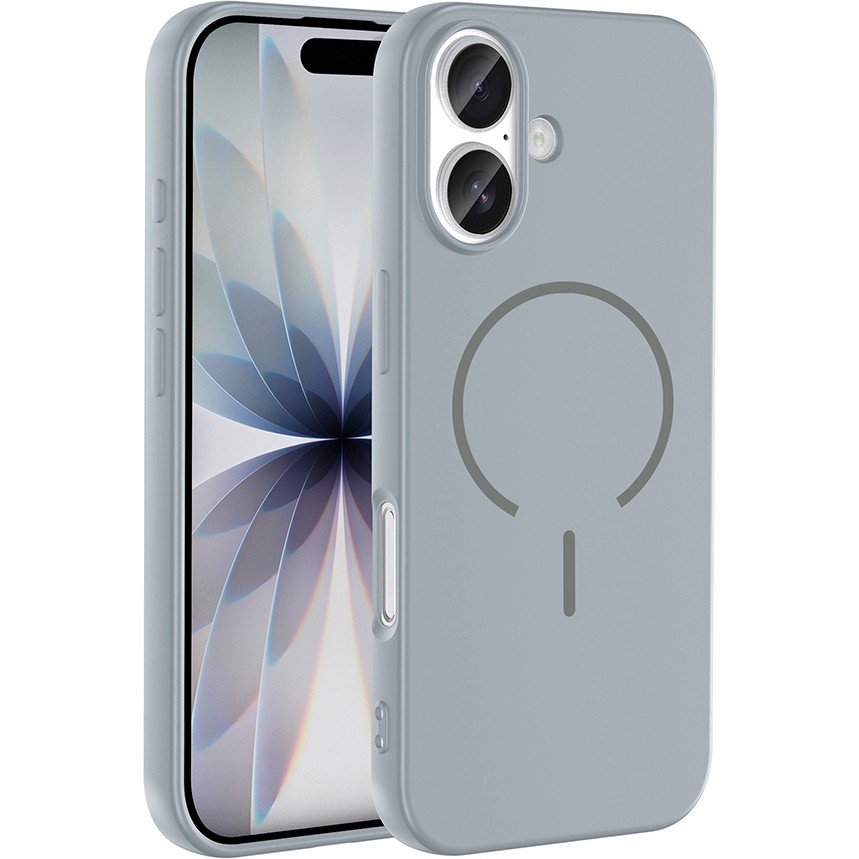 Nezih Case iPhone 17 Uyumlu Kadife Iç Yüzeyli Magsafe Sarj Özellikli Şık Kapak - Gri Cep Telefonu Kılıfı Fiyatı