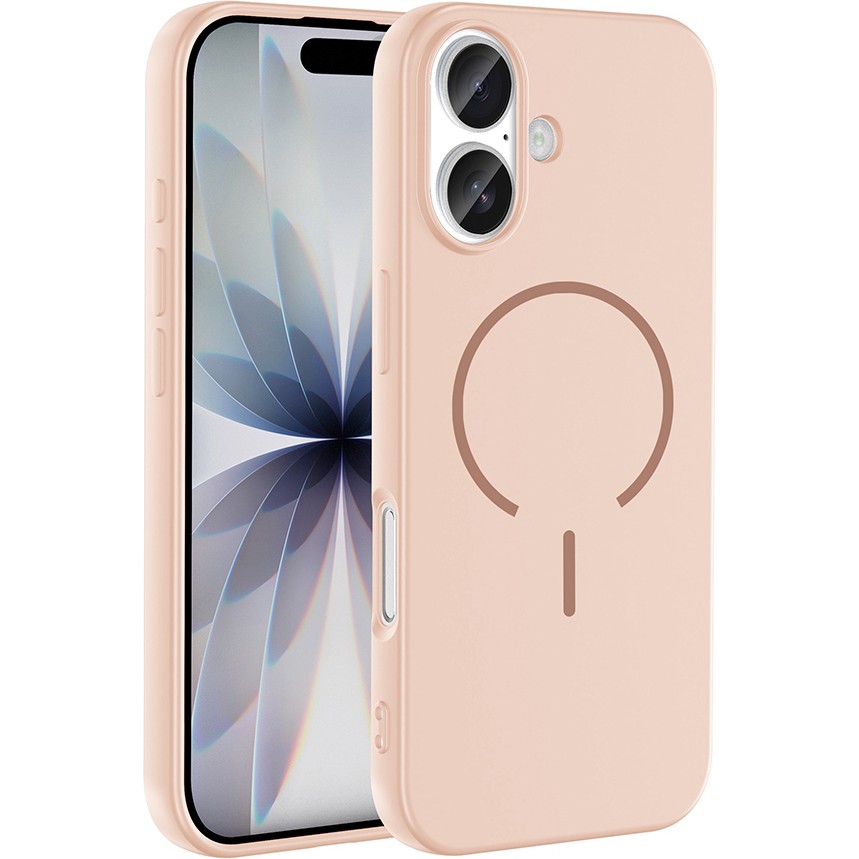Nezih Case iPhone 17 Uyumlu Kadife Iç Yüzeyli Magsafe Sarj Özellikli Şık Kapak - Pembe Cep Telefonu Kılıfı Fiyatı