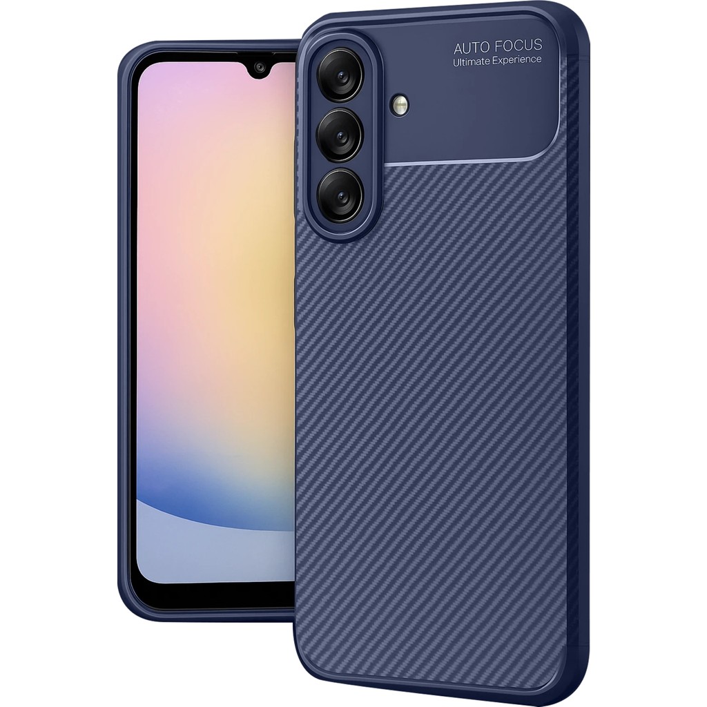 Nezih Case Samsung Galaxy A17 Kamera Korumalı (Karbon Tasarım) Koruyucu Lüx Silikon Kılıf - Lacivert Cep Telefonu Kılıfı Fiyatı