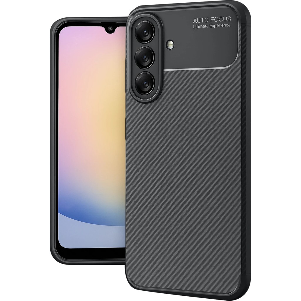 Nezih Case Samsung Galaxy A17 Kamera Korumalı (Karbon Tasarım) Koruyucu Lüx Silikon Kılıf - Siyah Cep Telefonu Kılıfı Fiyatı