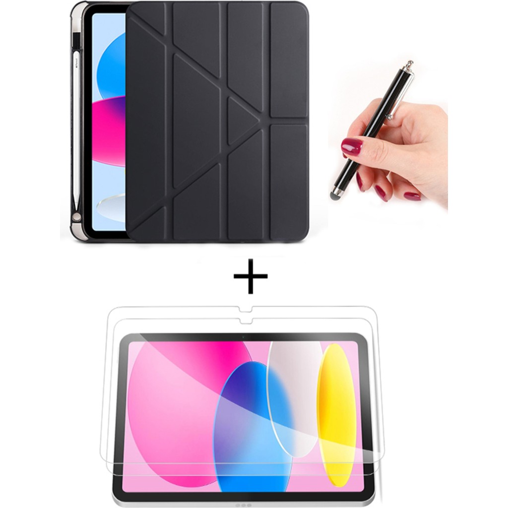 Nezih Case Samsung Galaxy Tab A11 8.7 Inç X130 Uyumlu Akıllı Kılıf + Ekran Koruyucu + Kalem - Siyah Tablet Kılıfı Fiyatı