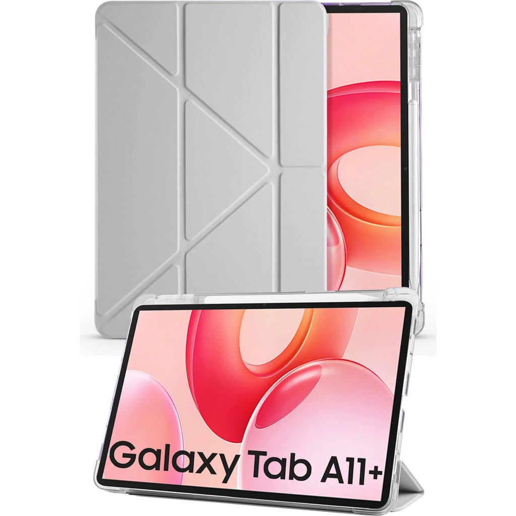 Nezih Case Samsung Galaxy Tab A11 Plus 11 Inç X230 Uyumlu Akıllı Kapak Kalem Bölmeli Tablet Kılıfı - Gri Tablet Kılıfı Fiyatı