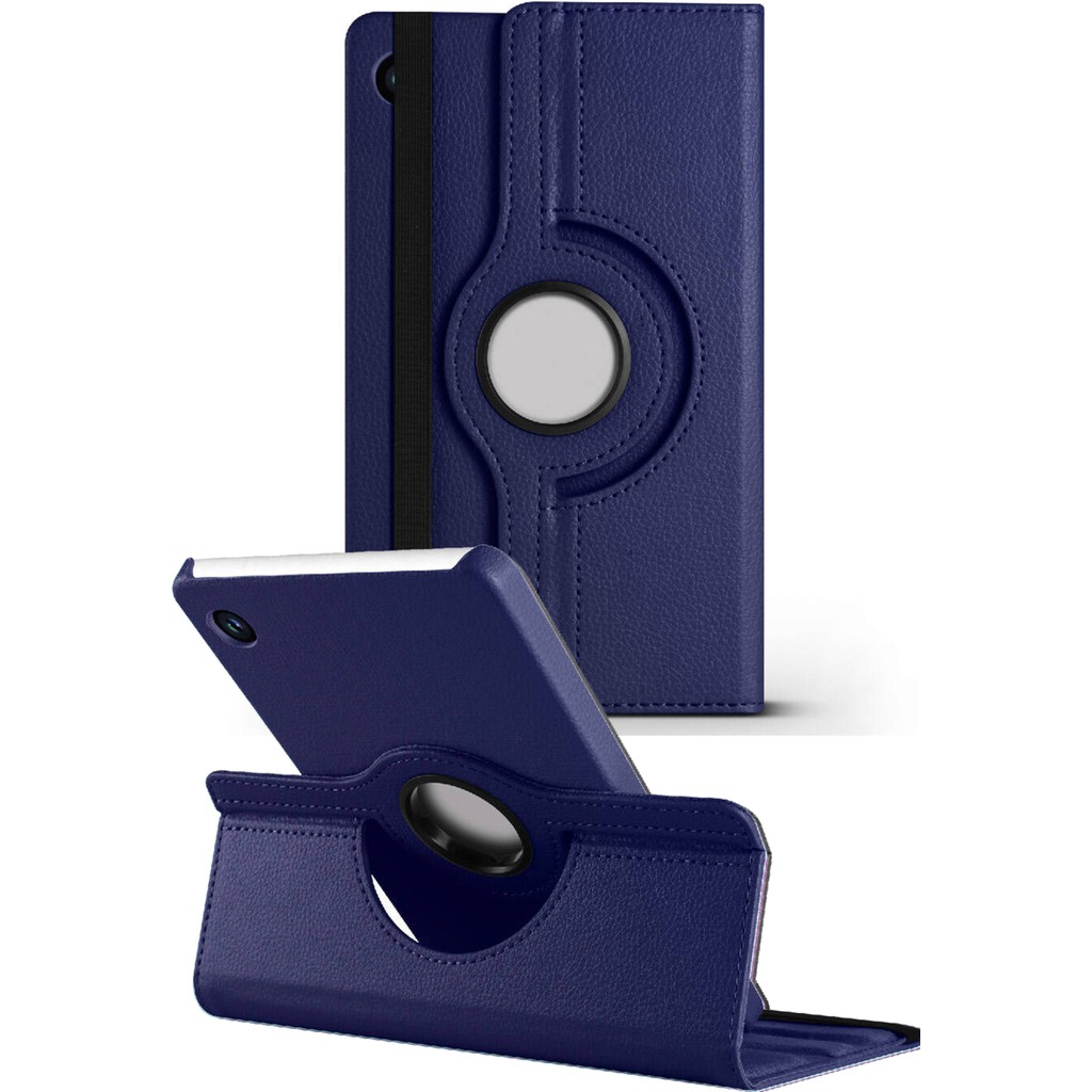 Nezih Case Samsung Galaxy Tab A11 X130 / A9 X110 8.7 Inç Uyumlu 360 Dönebilen Standlı Deri Tablet Kılıfı - Lacivert Tablet Kılıfı Fiyatı