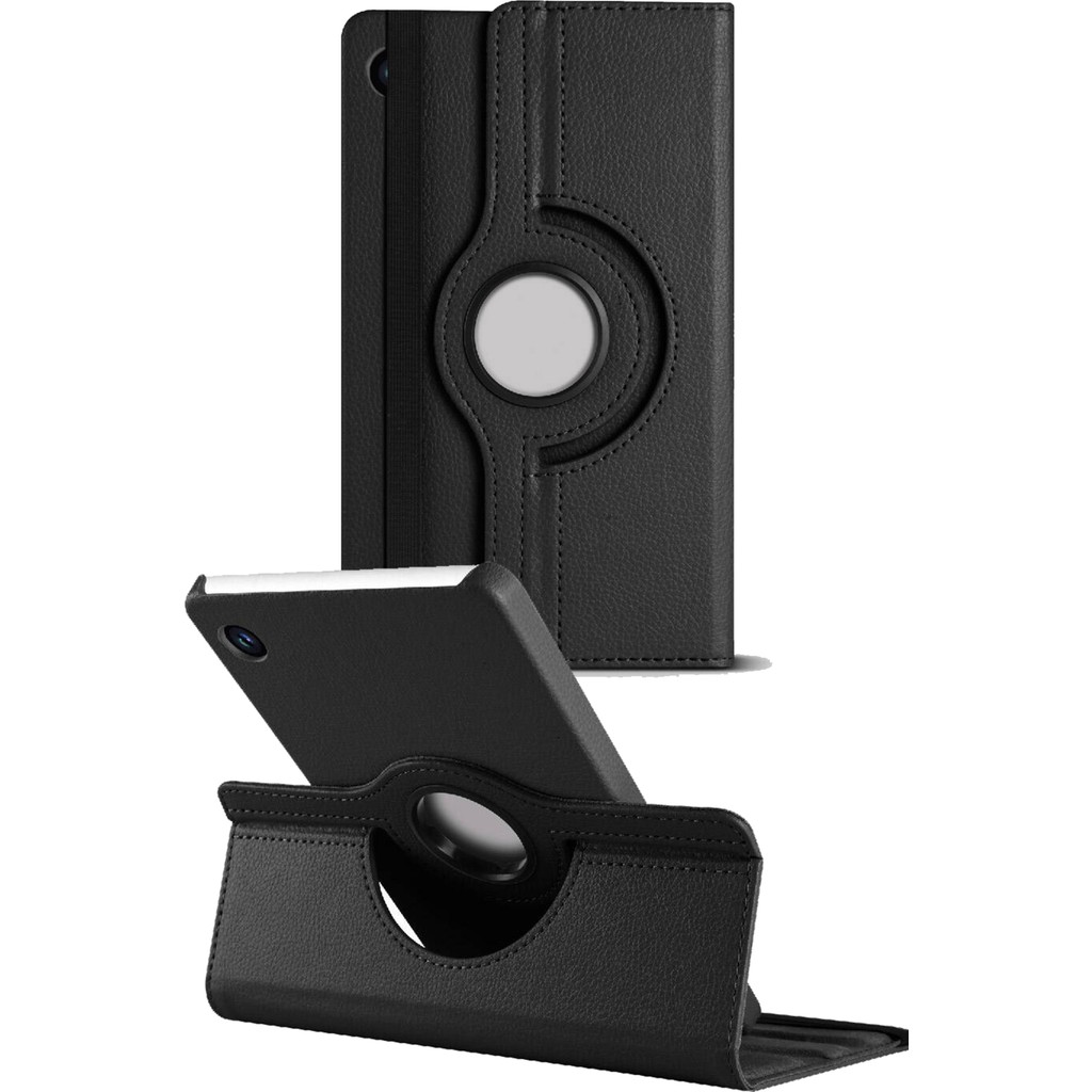 Nezih Case Samsung Galaxy Tab A11 X130 / A9 X110 8.7 Inç Uyumlu 360 Dönebilen Standlı Deri Tablet Kılıfı - Siyah Tablet Kılıfı Fiyatı