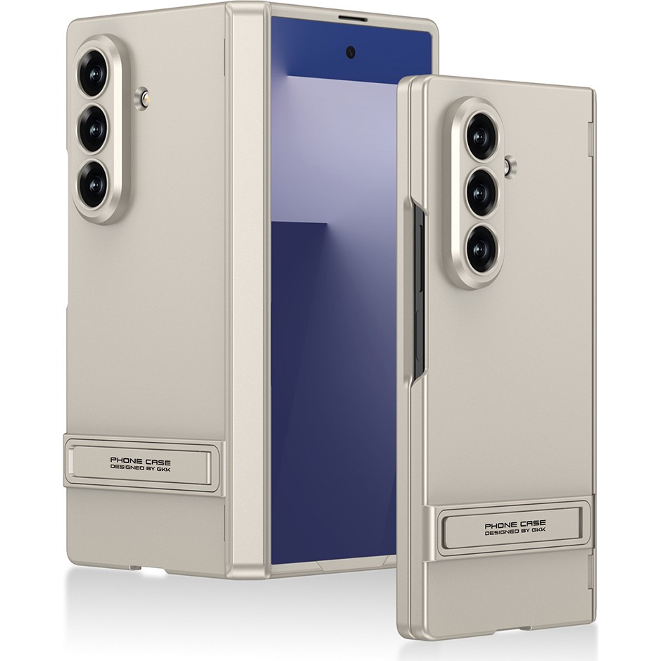 Nezih Case Samsung Galaxy Z Fold 7 Kılıf Kıpta Standlı Kapak - Gold Cep Telefonu Kılıfı Fiyatı